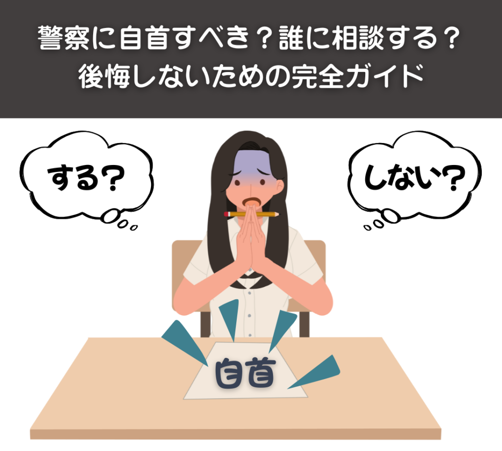 警察に自首すべき？誰に相談する？後悔しないための完全ガイド